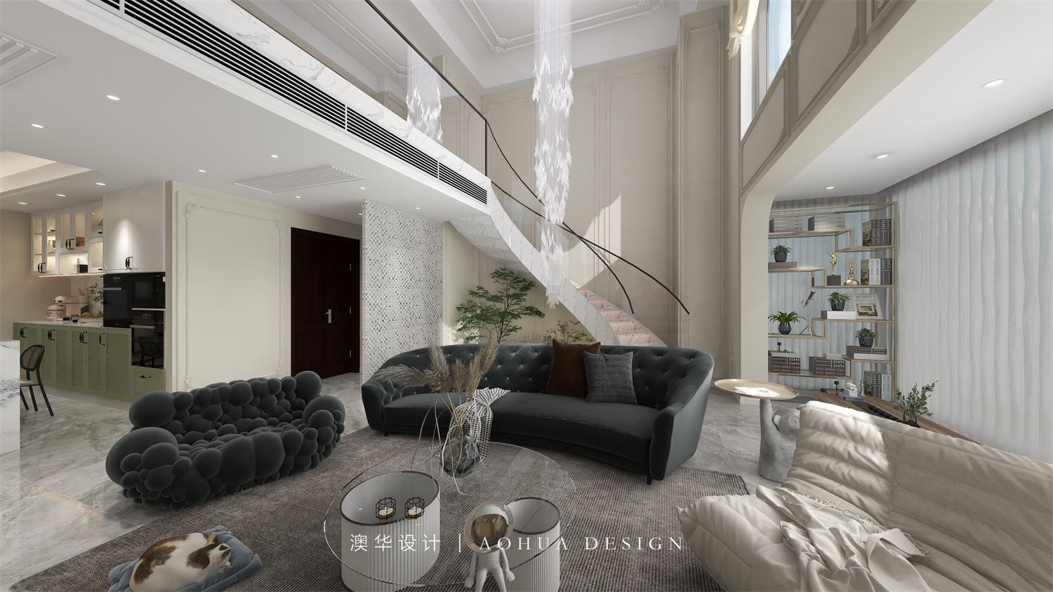 金地悅江時代-朗灣區,法式,武漢裝修