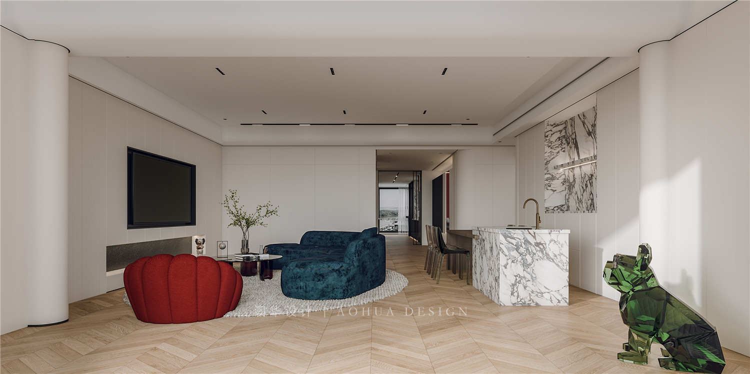 西北湖壹號御璽灣,現代簡約,武漢裝修設計