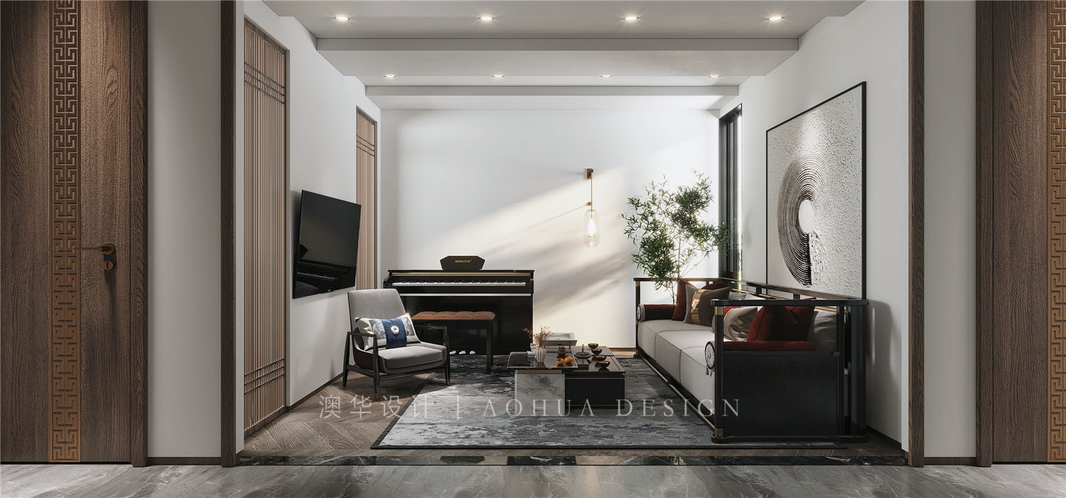 聯投半島,新中式,武漢裝修設計,武漢裝修