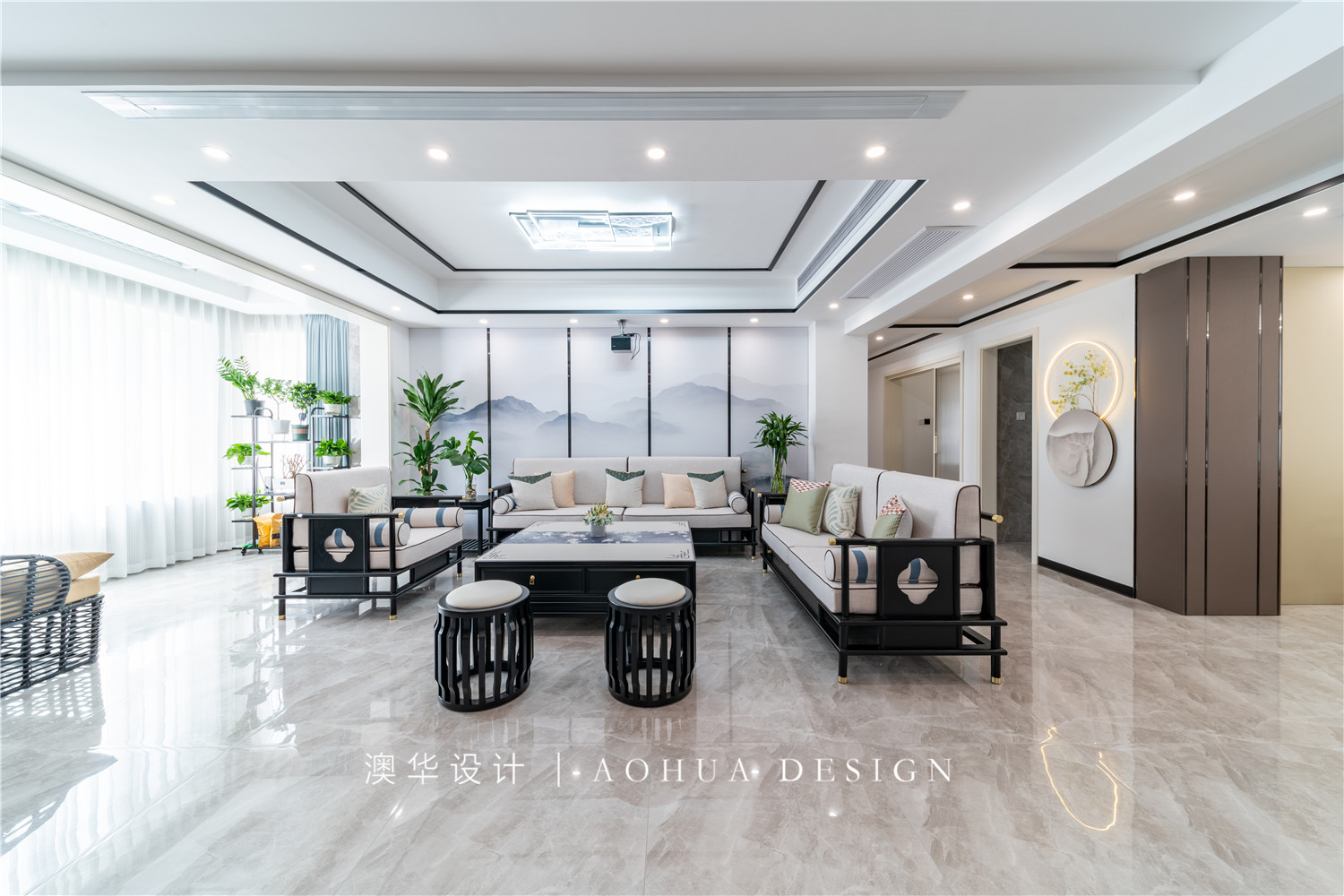 王家灣中央生活區188㎡,王家灣中央生活區,王家灣中央生活區188平米,新中式