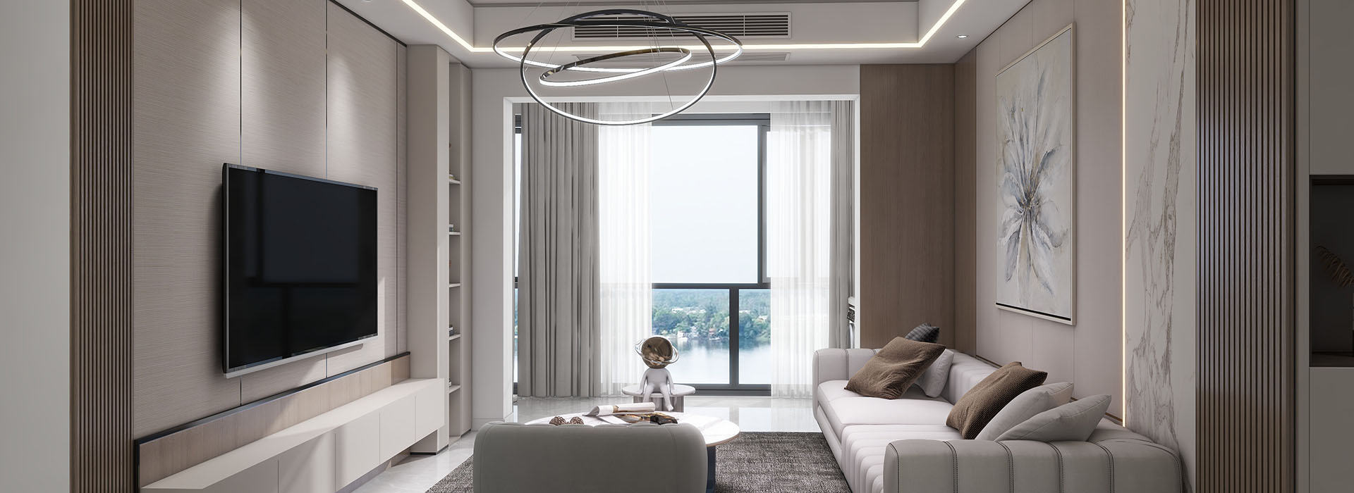 融創玖璽臺130㎡現代都市風