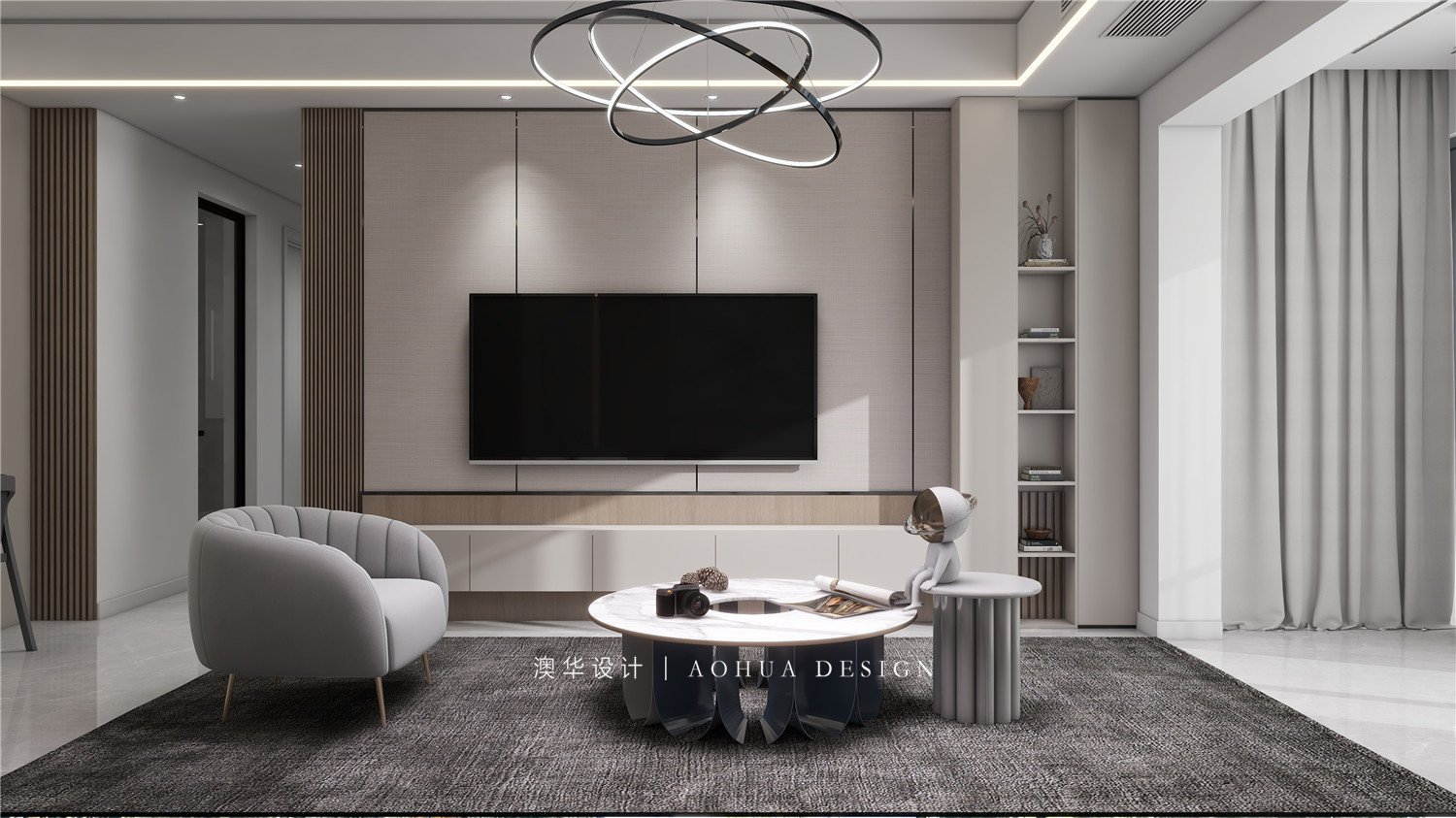 融創玖璽臺130㎡現代都市風