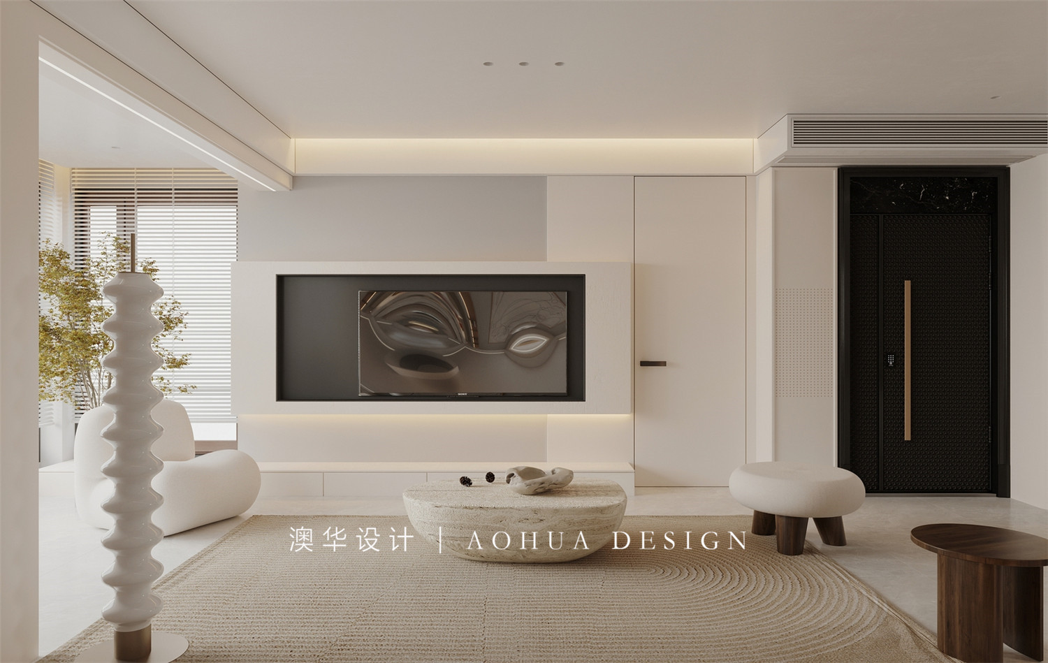 王家灣中央生活區126㎡奶油風