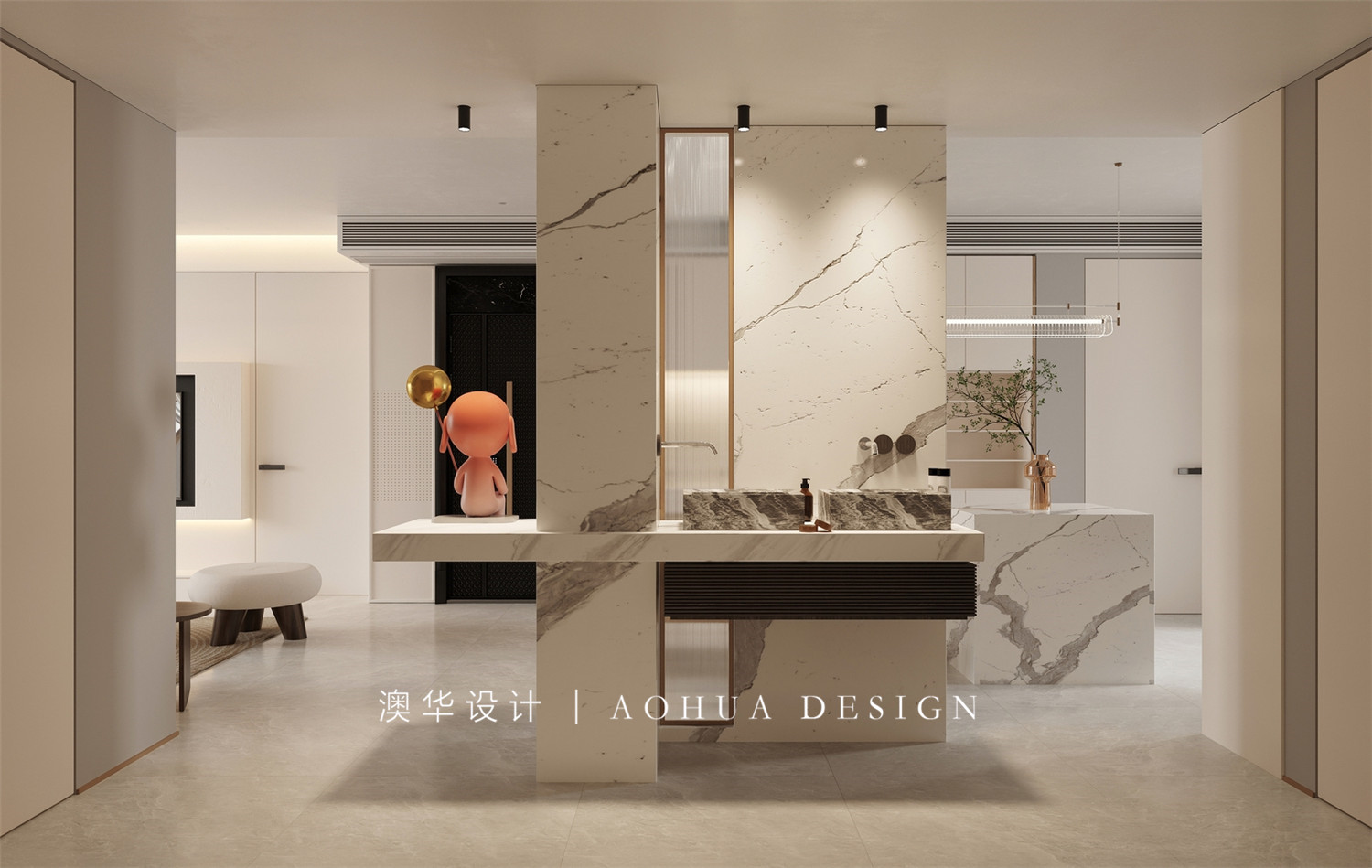 王家灣中央生活區126㎡奶油風