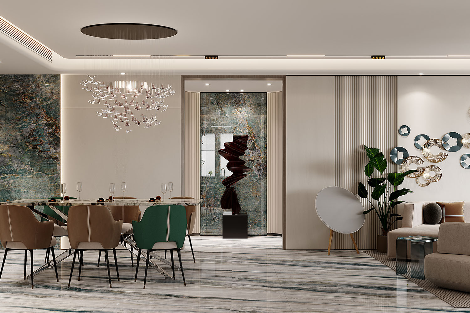 聯投江南岸170㎡輕奢風