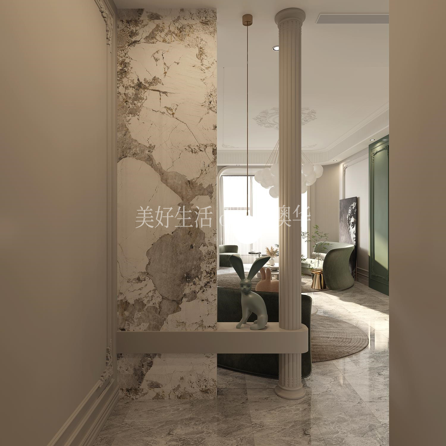 龍湖春江彼岸,簡約法式,武漢裝修,武漢室內設計