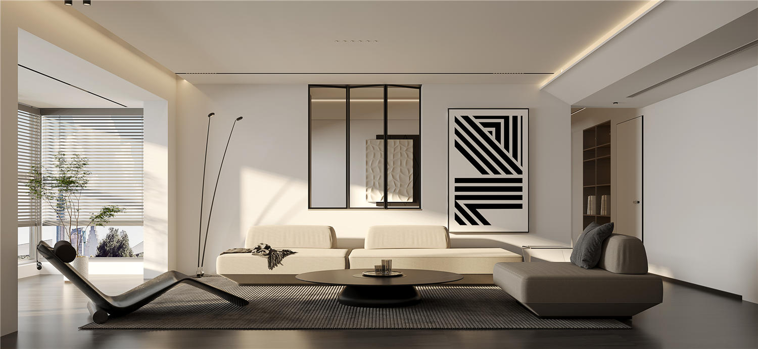 葛洲壩國(guó)際廣場(chǎng)175㎡現(xiàn)代極簡(jiǎn)