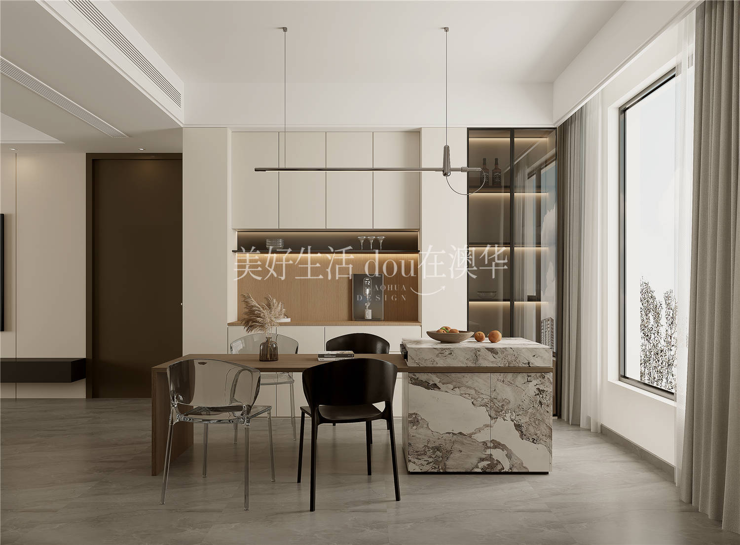 鳳起聽瀾140㎡現代風