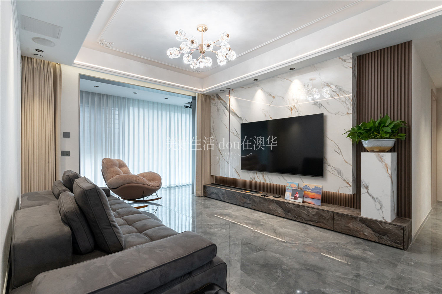 融創玖璽臺132㎡,武漢裝修設計