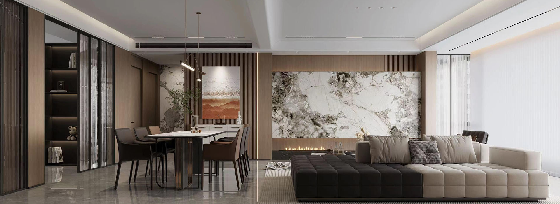 武漢光彩國際173㎡,武漢裝修,武漢室內設計