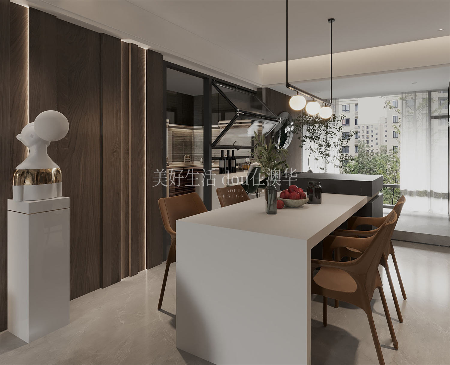 融創望江府133㎡,融創望江府裝修效果圖,武漢室內裝修