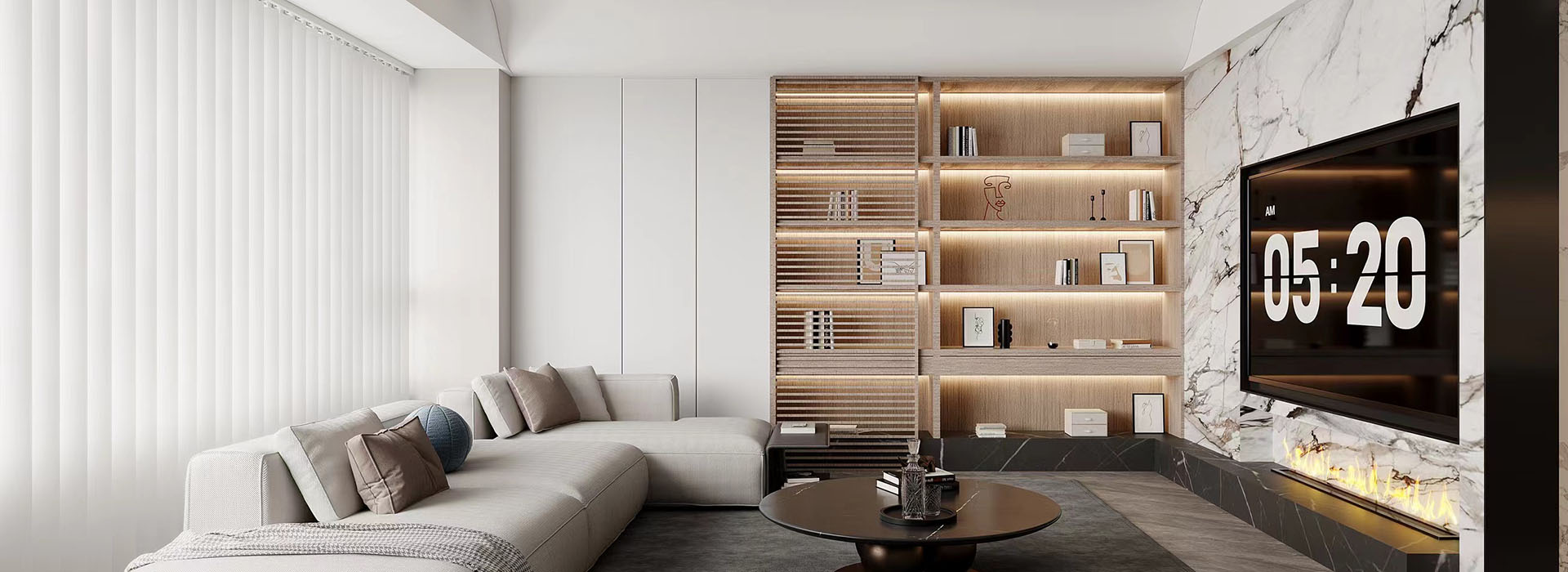 華僑城紅坊裝修效果圖,武漢室內(nèi)設(shè)計,現(xiàn)代極簡