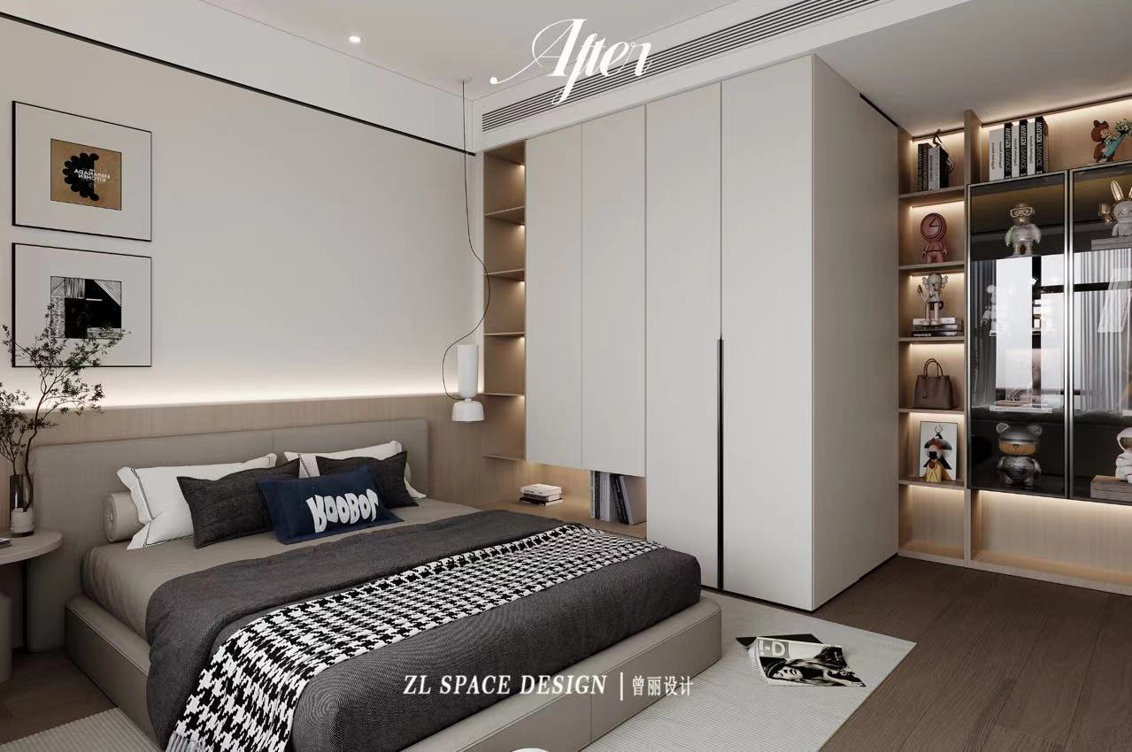 沙湖中心裝修效果圖,武漢裝修設(shè)計(jì),現(xiàn)代極簡(jiǎn)