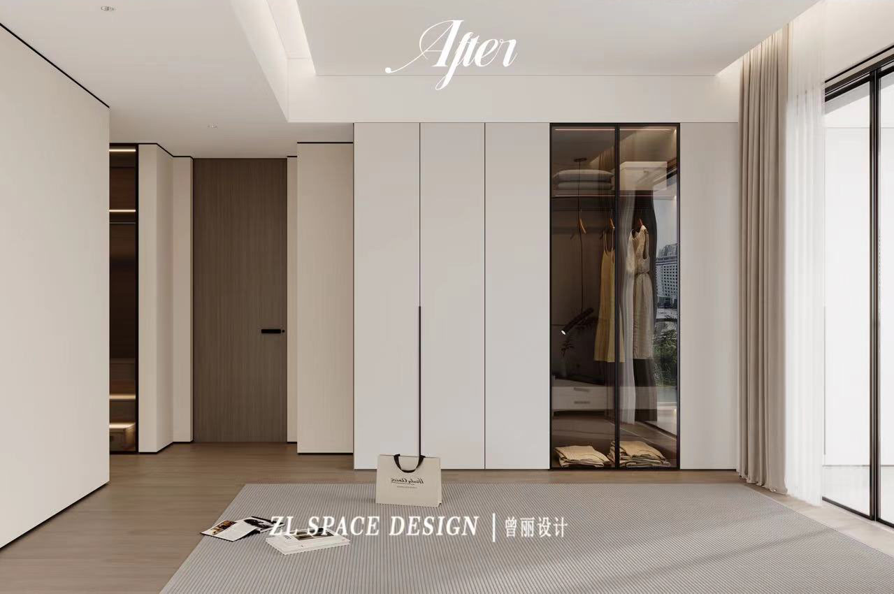 沙湖中心裝修效果圖,武漢裝修設(shè)計(jì),現(xiàn)代極簡(jiǎn)