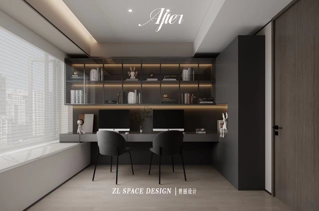 沙湖中心裝修效果圖,武漢裝修設(shè)計(jì),現(xiàn)代極簡(jiǎn)