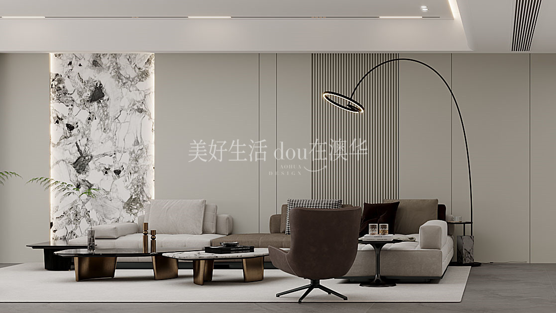 世茂天胤裝修效果圖,武漢裝修設計,現代簡約