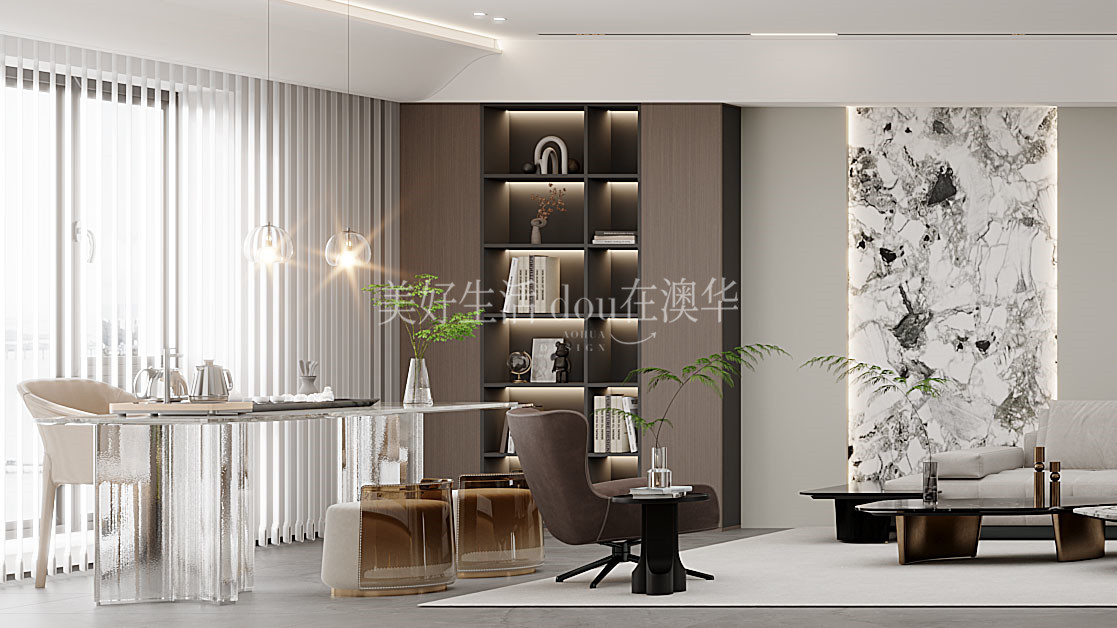 世茂天胤裝修效果圖,武漢裝修設計,現代簡約