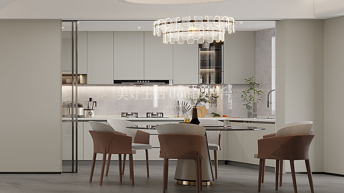 世茂天胤裝修效果圖,武漢裝修設計,現代簡約