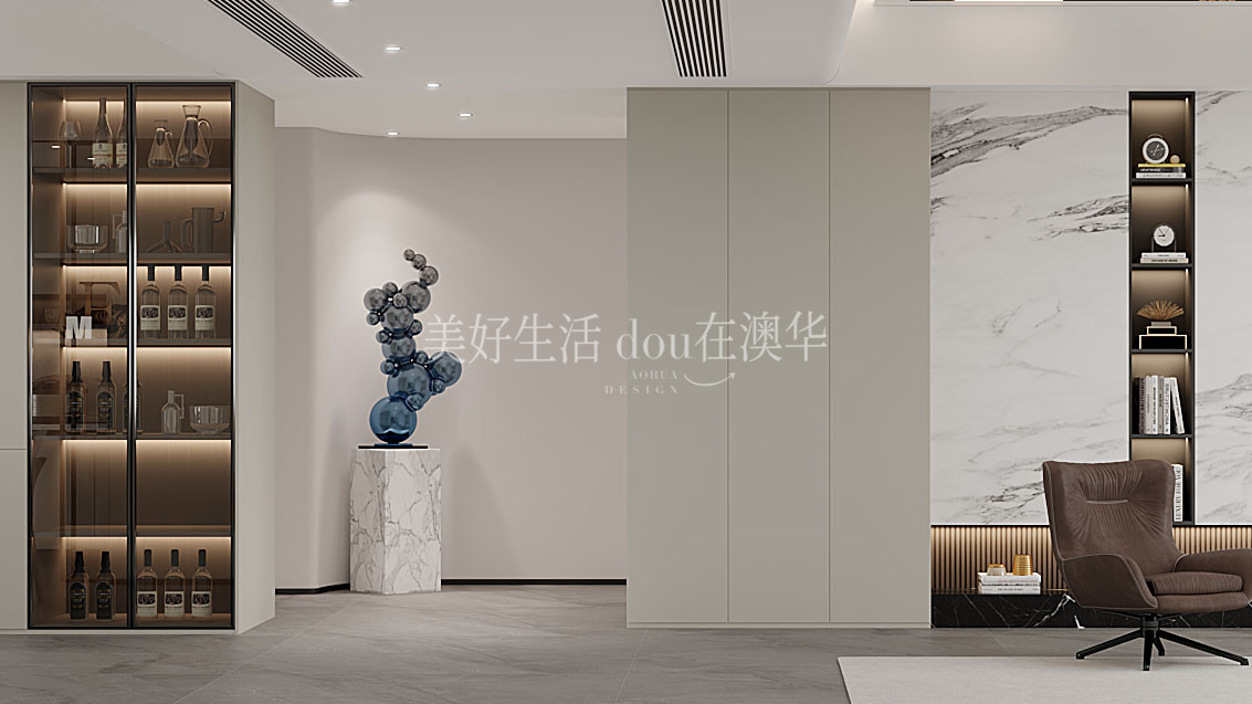 世茂天胤裝修效果圖,武漢裝修設計,現代簡約