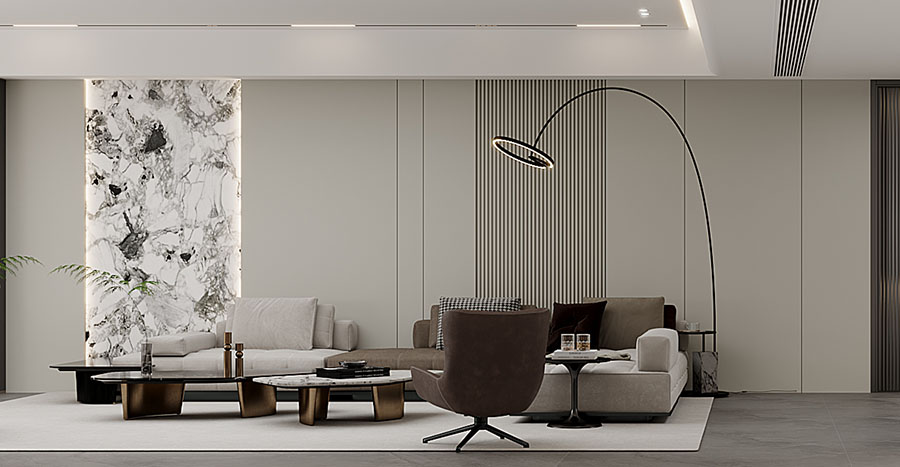 世茂天胤裝修效果圖,武漢裝修設計,現代簡約