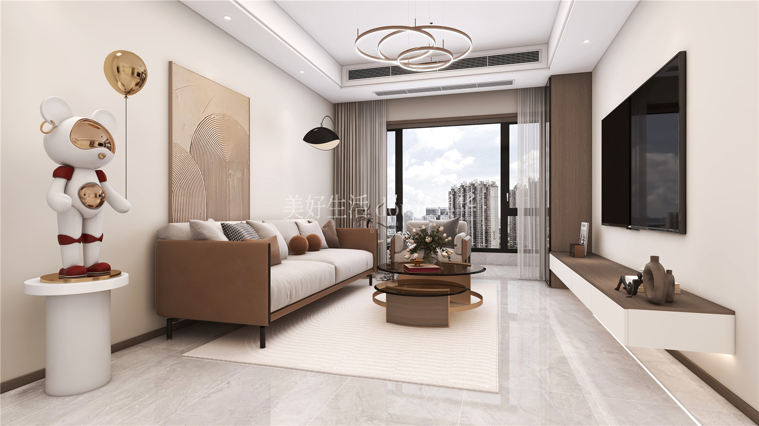 招商一江璟城裝修,現代簡約