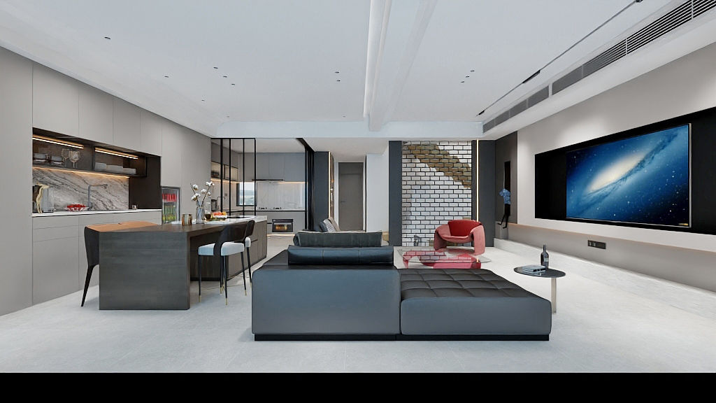 光谷世界城瑜樾東方裝修,現(xiàn)代風