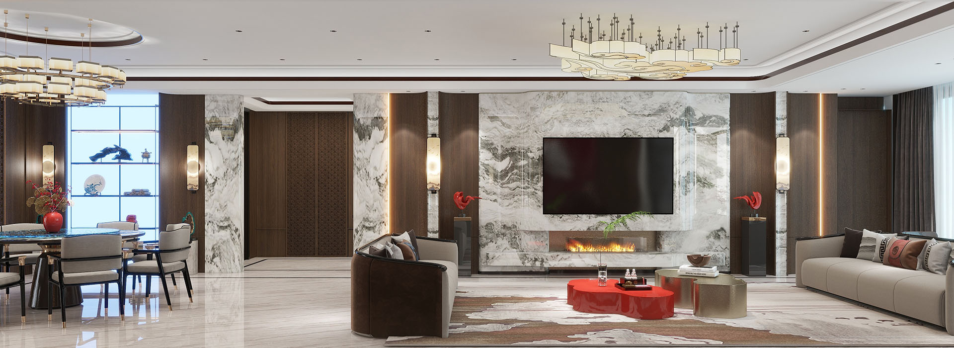 華僑城原岸裝修,新中式