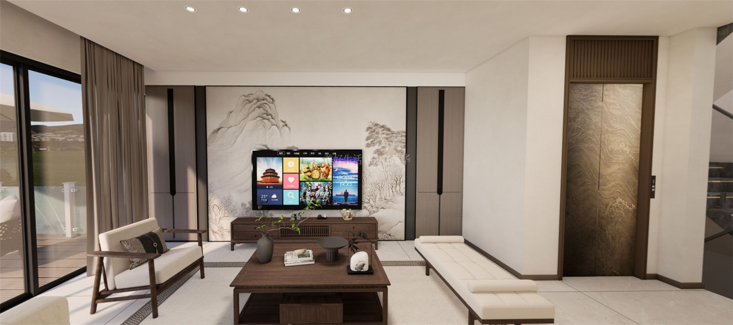 保利明玥晨光別墅裝修,宋氏風