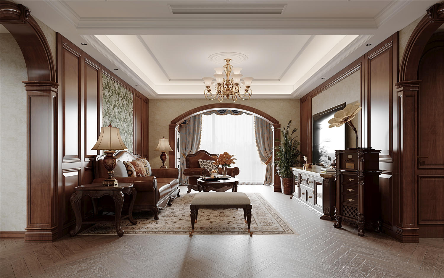 金地圣愛米倫裝修,美式復古