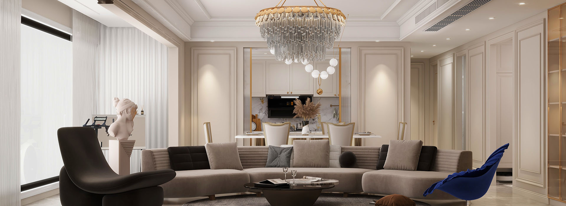 城投聯投譽江南裝修,法式輕奢