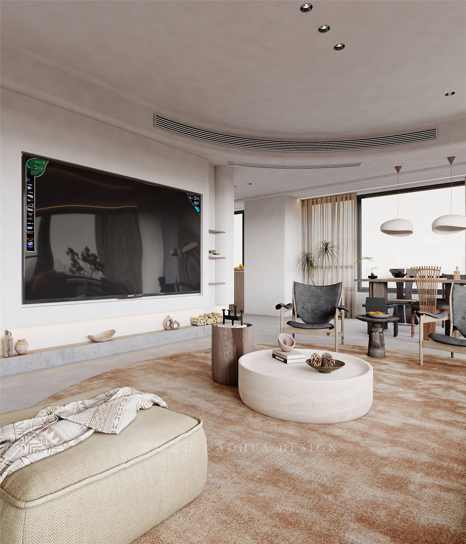 華僑城紅坊裝修,侘寂風