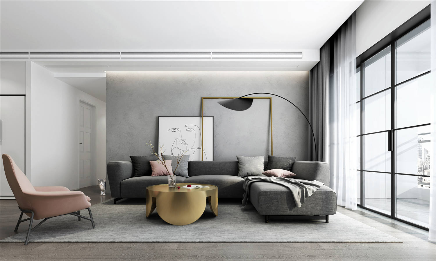 大華公園世家裝修,現(xiàn)代簡(jiǎn)約