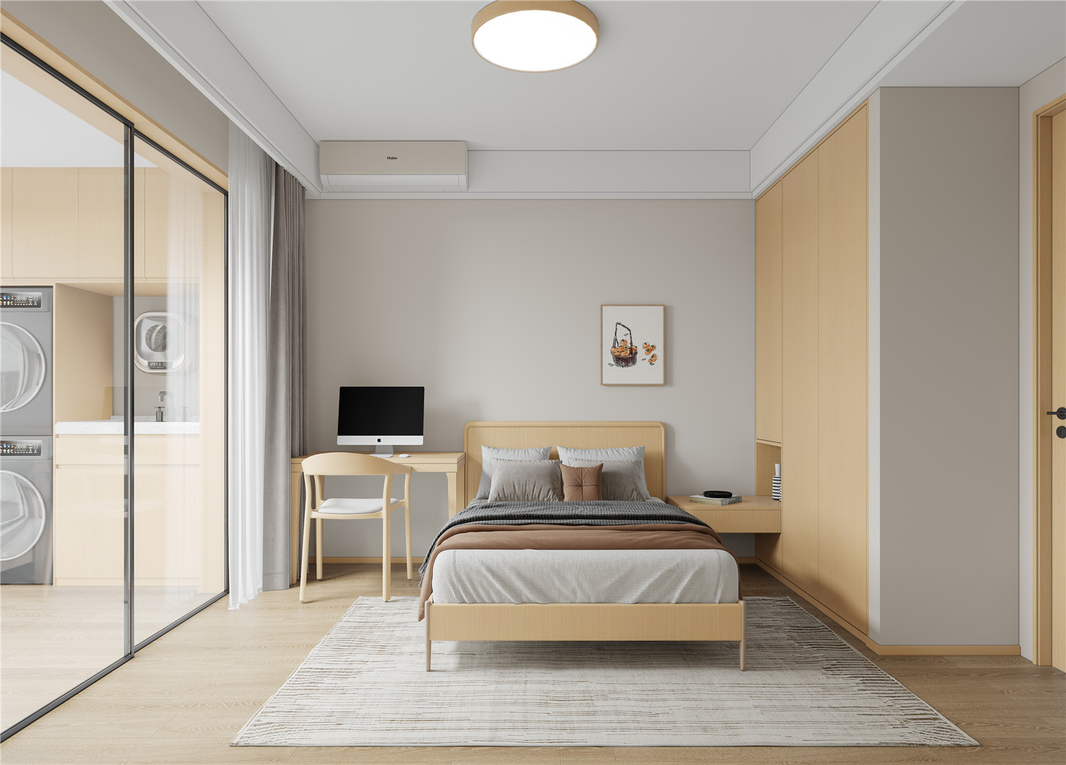 復地東湖國際7期裝修,原木風