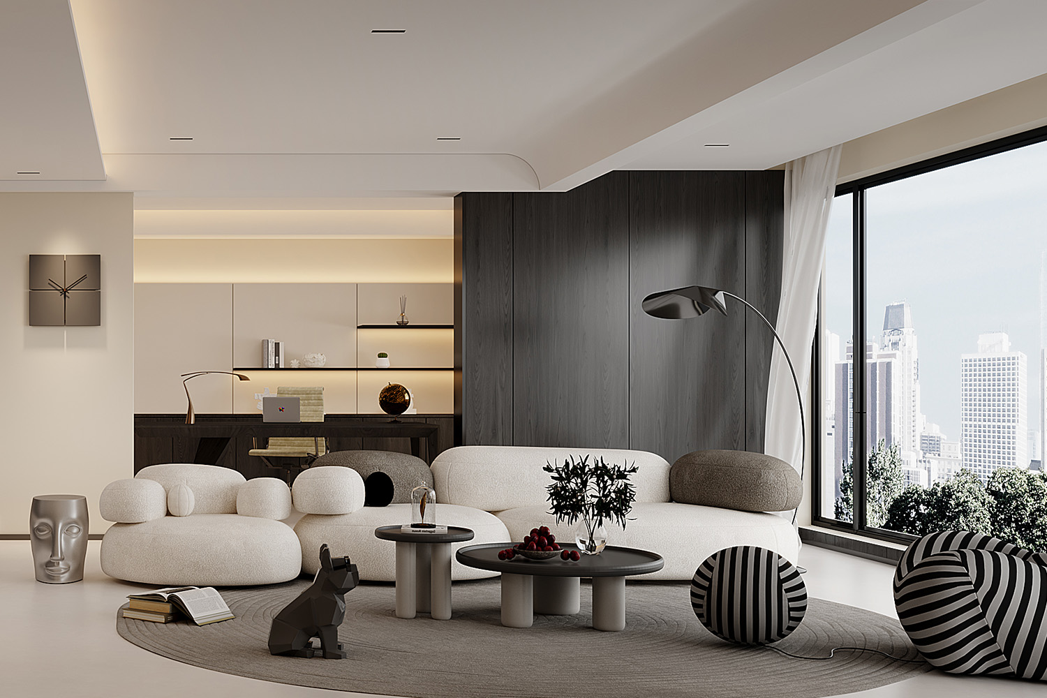 中國鐵建花語汀瀾裝修,意式極簡