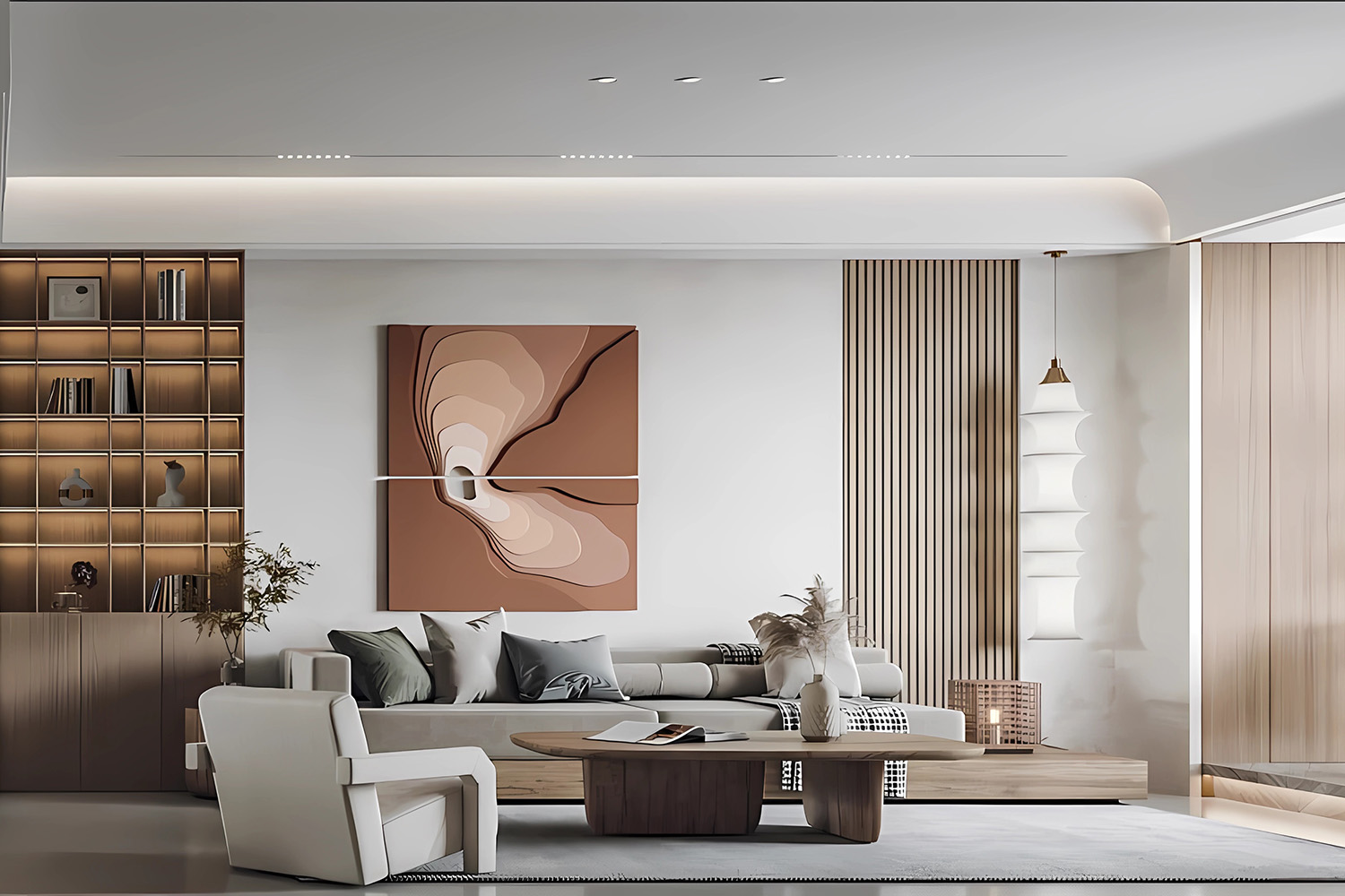 同馨花園雍豪府裝修,侘寂風