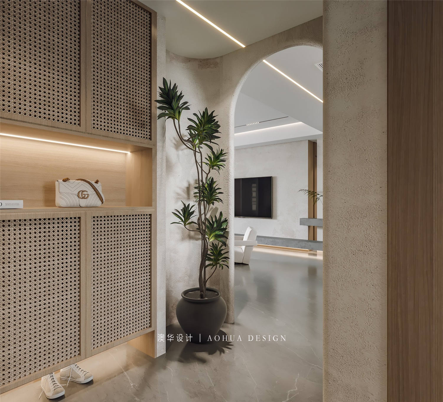 同馨花園雍豪府裝修,侘寂風