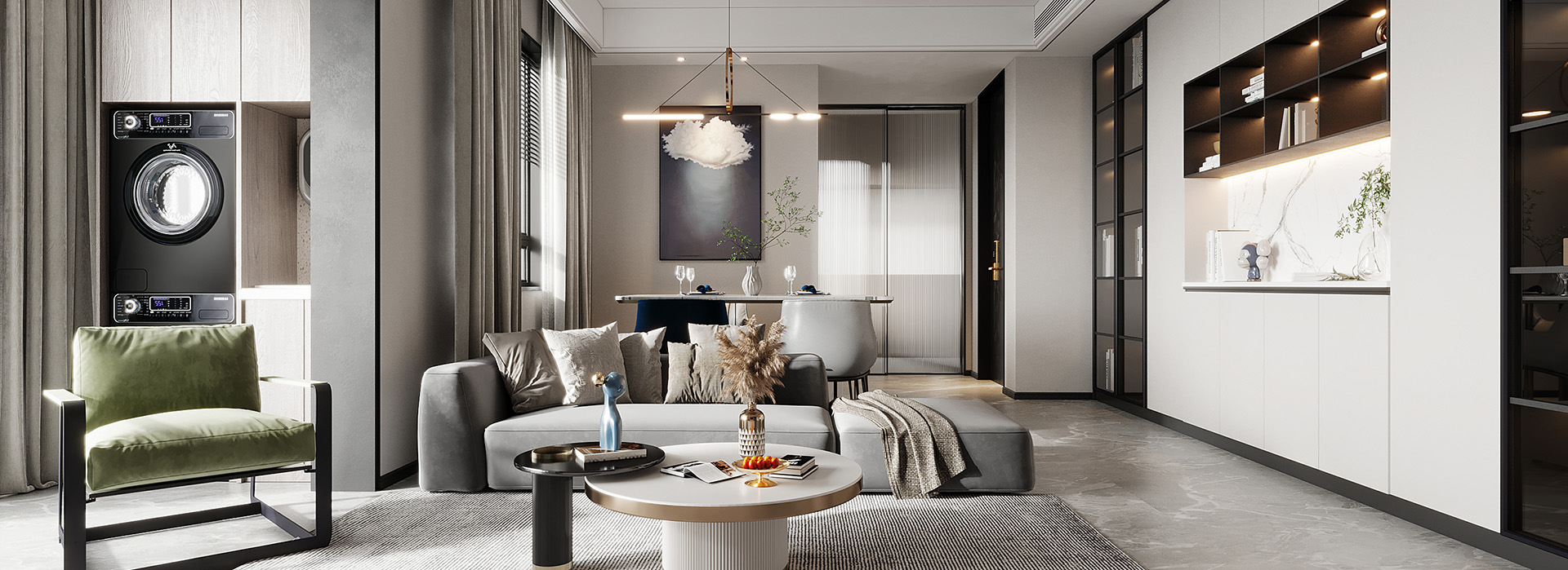 金沙泊岸裝修,現(xiàn)代輕奢