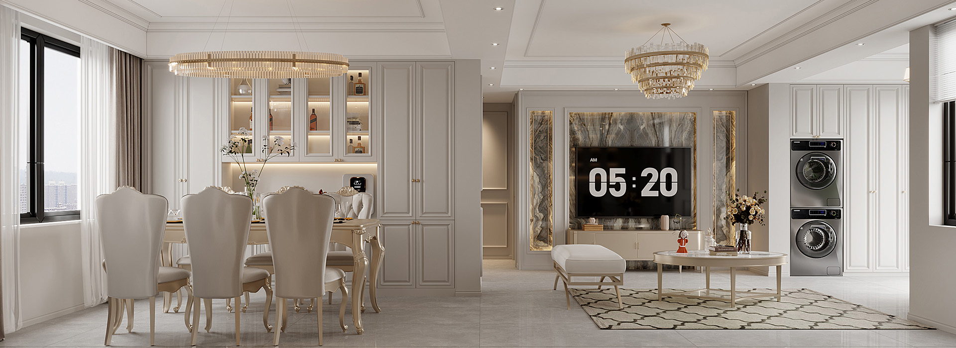 復(fù)地悅城裝修,法式輕奢風(fēng)格