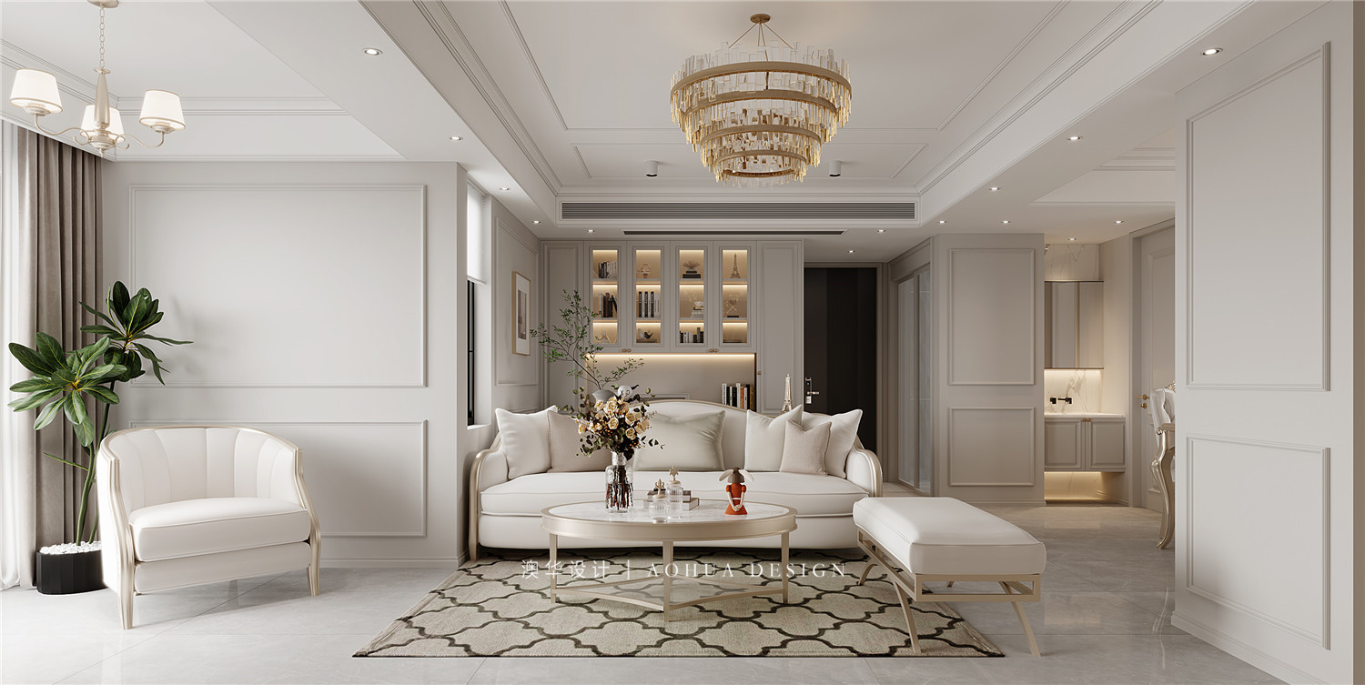 復(fù)地悅城裝修,法式輕奢風(fēng)格