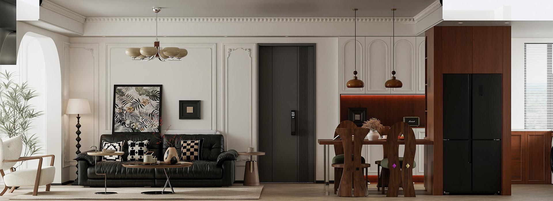 武漢天地御江苑裝修,法式中古