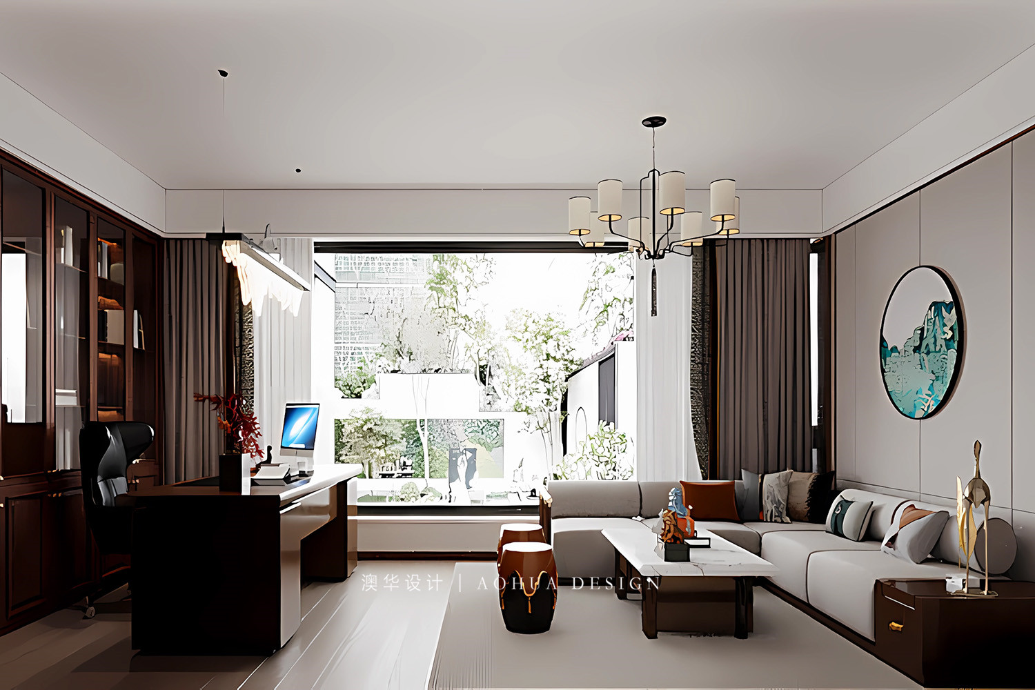 書院世家裝修,新中式風(fēng)格