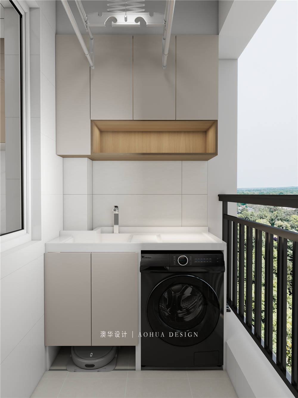 越秀中交星匯園裝修,原木奶油風