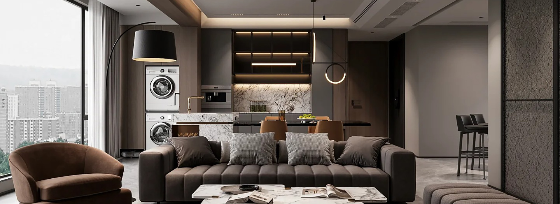 泛海桂府裝修,意式輕奢風格