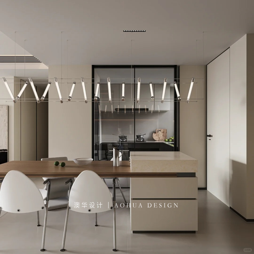 華發中央首府裝修,現代極簡風格