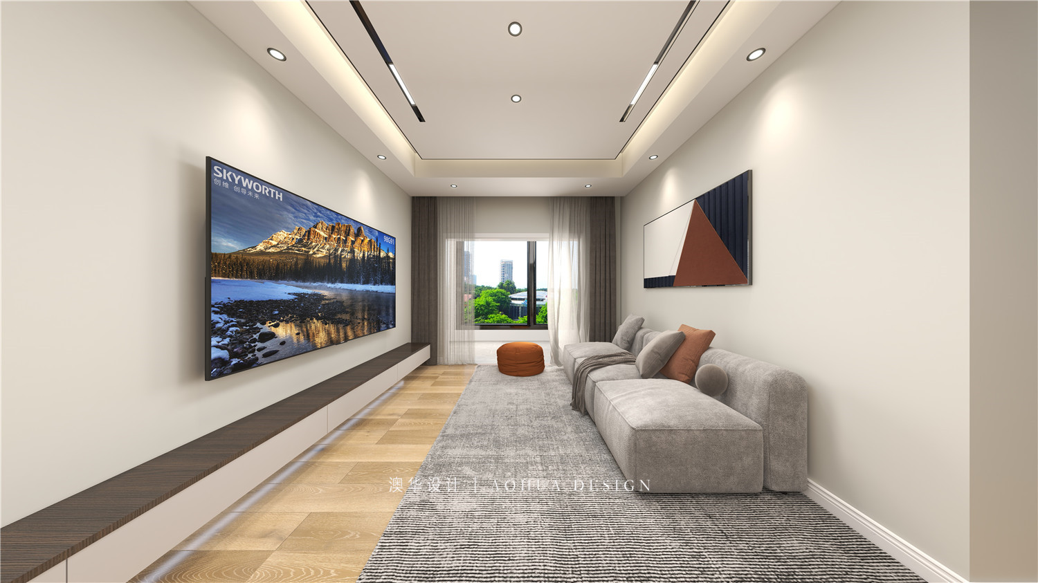 遠(yuǎn)洋心漢口裝修,極簡(jiǎn)風(fēng)