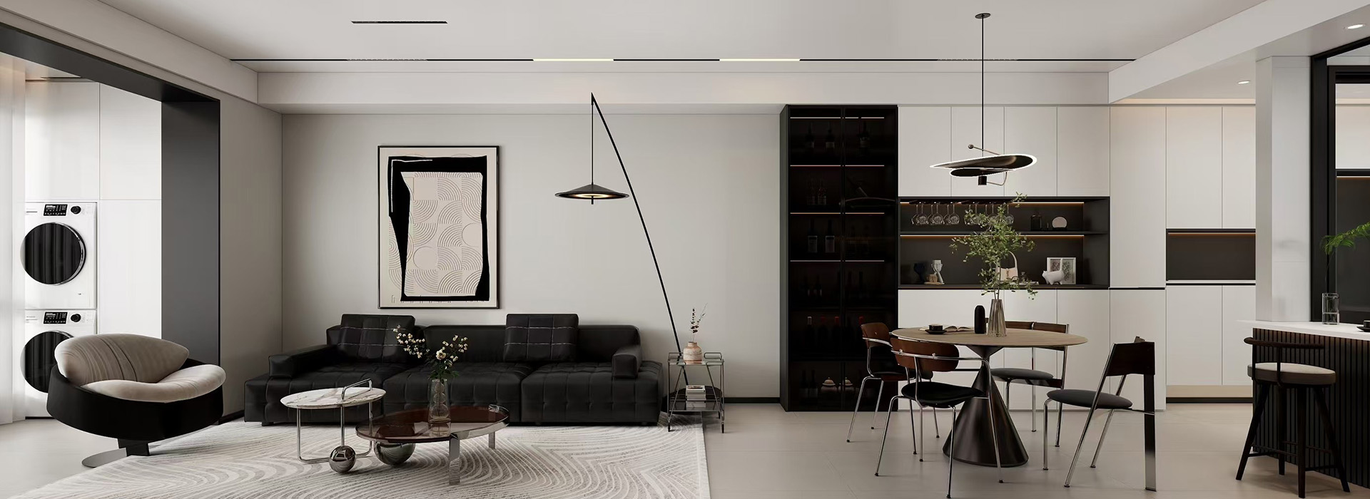 華僑城歡樂天際裝修,現代極簡