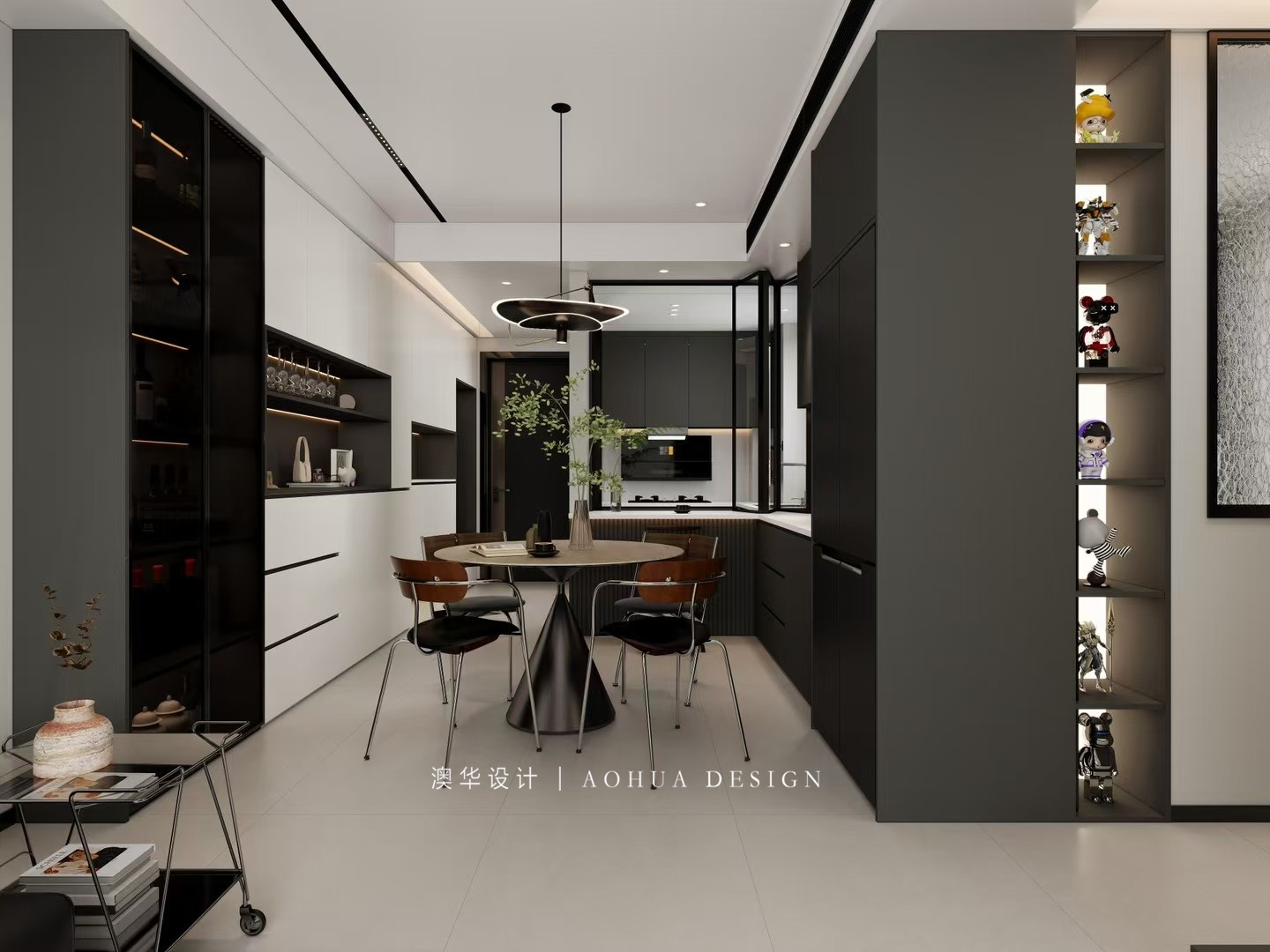 華僑城歡樂天際裝修,現代極簡