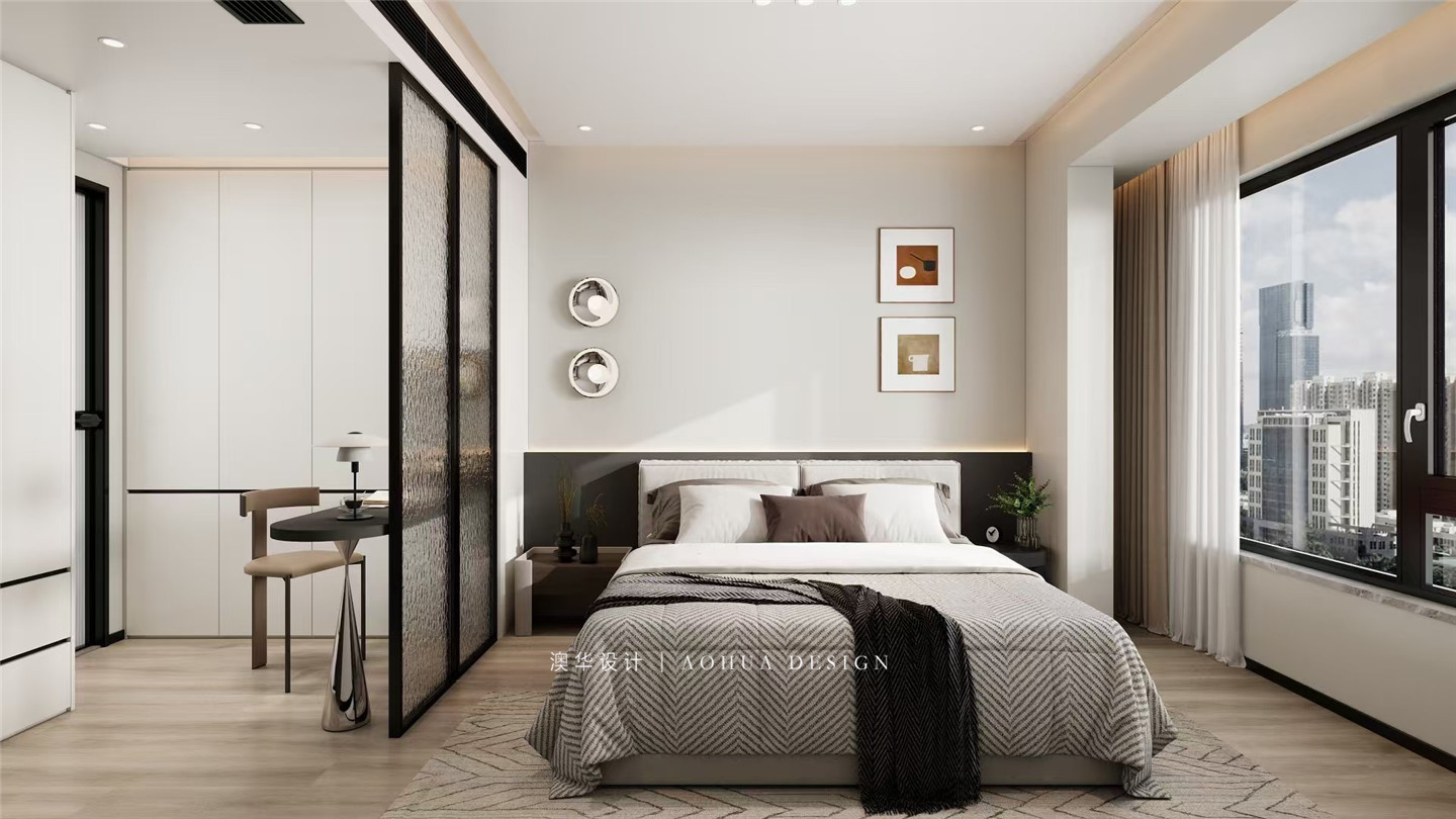 華僑城歡樂天際裝修,現代極簡