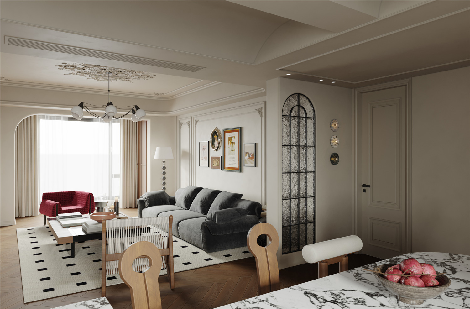 復(fù)地東湖國際裝修,法式復(fù)古