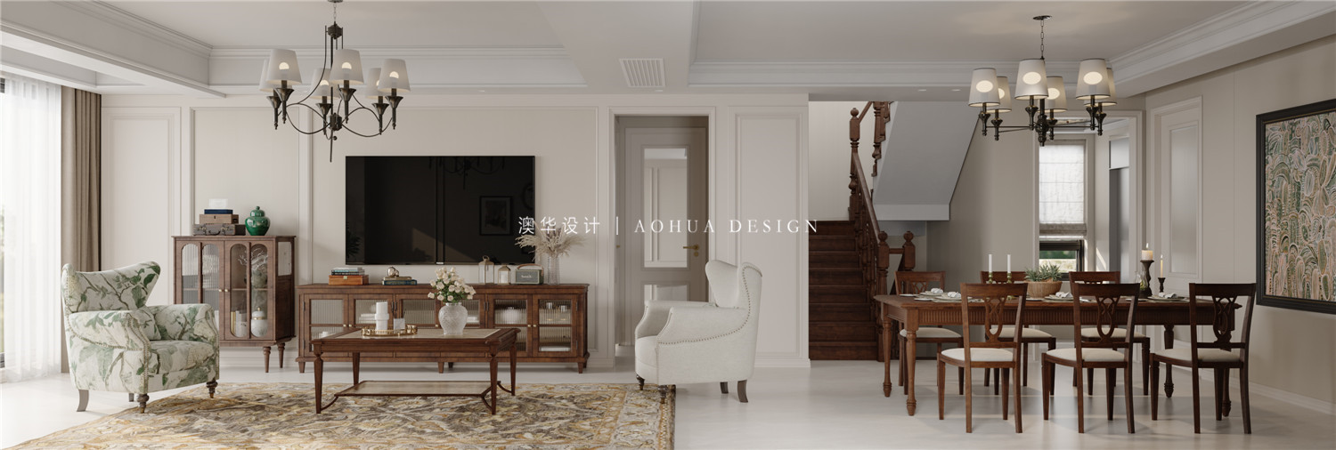 西湖山居裝修,美式風(fēng)格